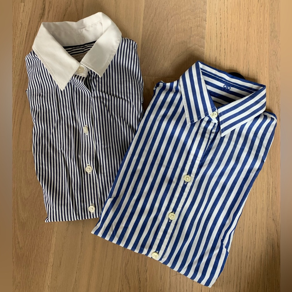 Banana Republic Blue & White Button Down